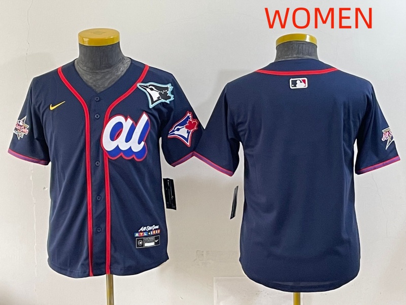 women 2025 Toronto Blue Jays blank dark blue 2025 MLB All Star Nike Jersey style 5